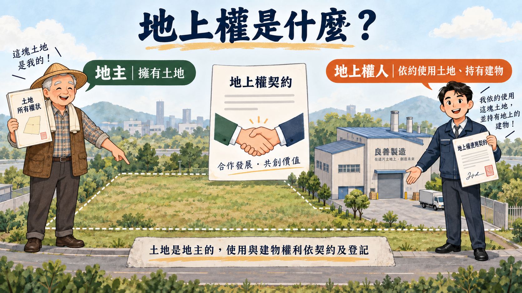 地上權和租地有何不同?